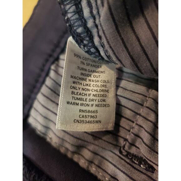 CASLON Women's Cotton Navy Blue Khaki Style Chino Pants Size 16 16w 40x30 - Picture 8 of 11